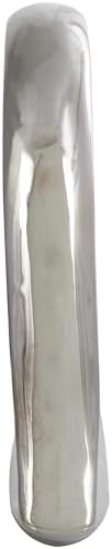 Deco 79 Silver Ceramic Heart Sculpture Modern Home Decor Statue