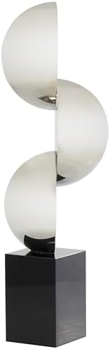 Deco 79 Black Crystal Geometric Sculpture