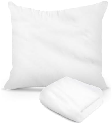 Continental Bedding Pillow Protectors - 18x18 Inch Zippered Fleece