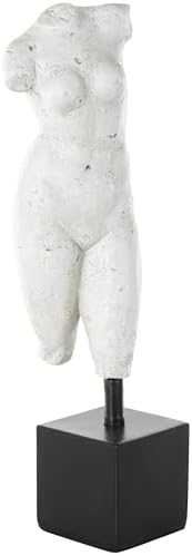 Deco 79 Polystone People Statue with Black Base 1
