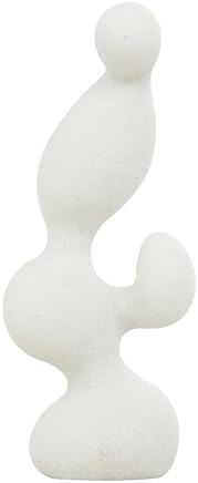 Deco 79 Polystone White Abstract Sculpture Home Decor Statue