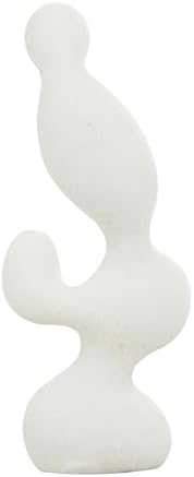 Deco 79 Polystone White Abstract Sculpture Home Decor Statue