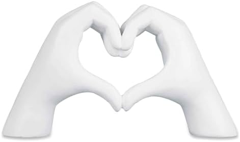 Love Finger Statue Modern White Decor Sculpture