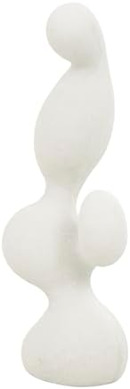 Deco 79 Polystone White Abstract Sculpture Home Decor Statue