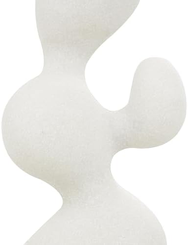 Deco 79 Polystone White Abstract Sculpture Home Decor Statue
