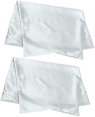 PRETYZOOM Cooling Zippered Satin Pillow Covers 2-Pack 1