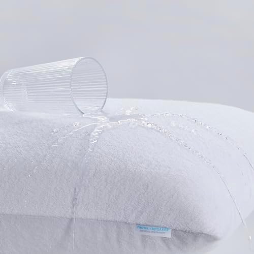 ProtectMySleep Cotton Terry Pillow Protectors - 2-Pack King Size 1