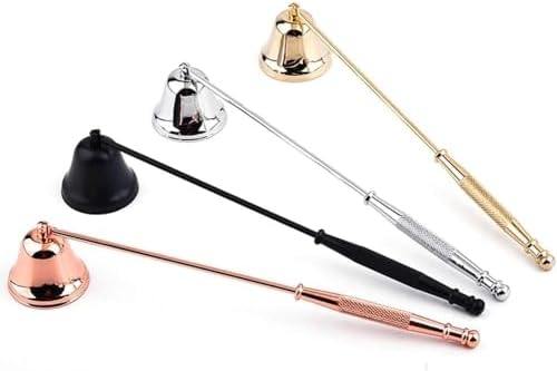 TypoGrove Gold-Finish Candle Snuffer - Safe Elegant Flame Extinguisher