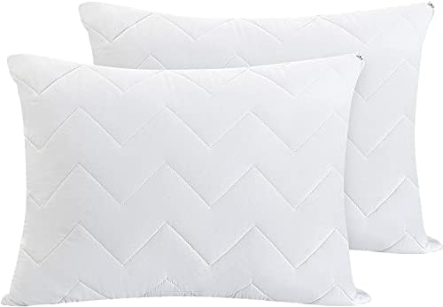 Waterguard Quilted Pillow Protector - Waterproof Bed Bug Proof Queen Size