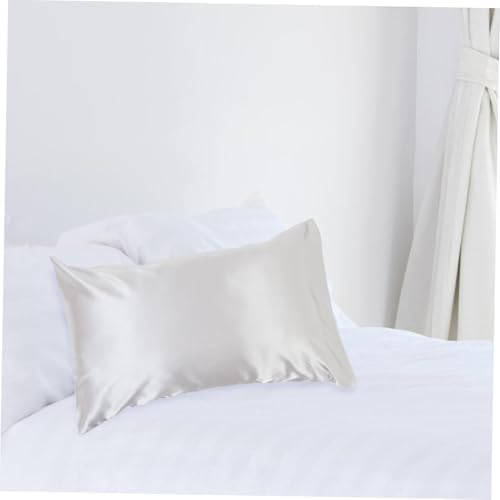 Cabilock Cooling Pillowcase Light Grey Simulated Silk Protector