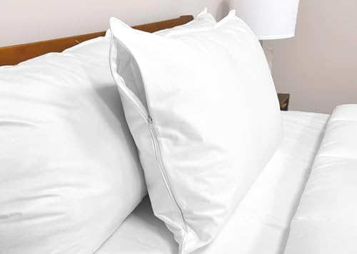 Pillowtex Zippered Waterproof Pillow Protector - Queen Size 2 Pack 1