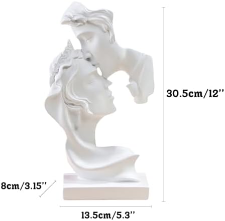 JXCBXJ Large Couples Kiss Sculpture Abstract Art