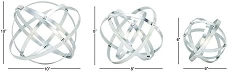 Deco 79 Modern Metal Sculpture Set of 3 6 8 10