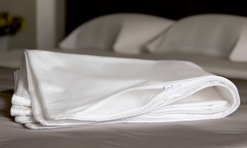 Down Direct Supreme Sateen Pillow Protectors Set of 2 Queen 100 Cotton