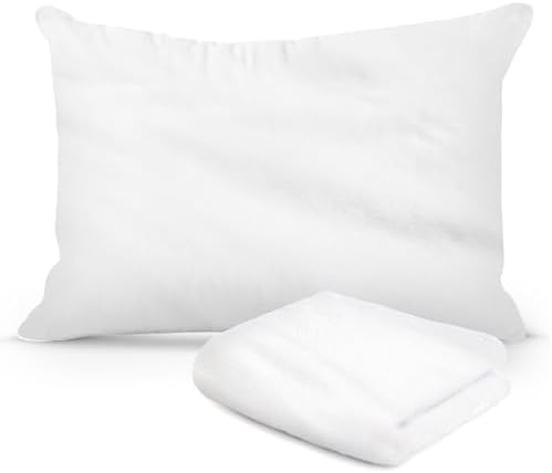 Continental Bedding Zippered Fleece Pillow Protector Queen Size
