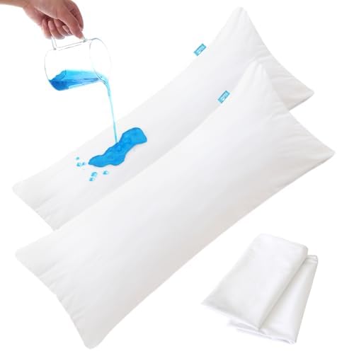 Biloban Body Pillow Protector 2 Pack Waterproof Zipper Cover