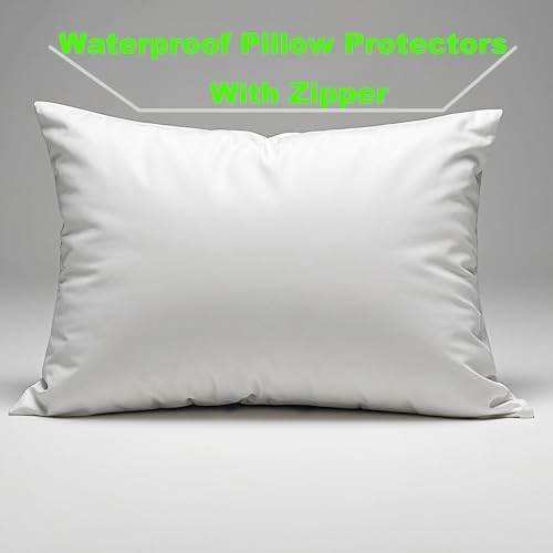 MOONVAN Waterproof Pillow Protectors with Zipper