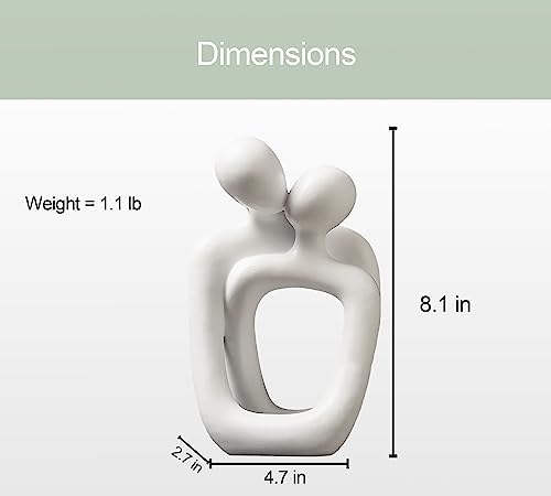 BANOMII Abstract Couple Statue Minimalist Bedroom Decor 1