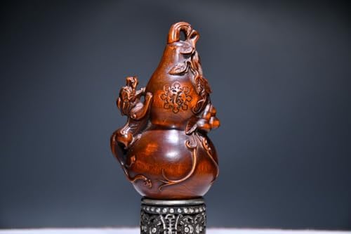 Handmade Boxwood Pixiu Sculpture Decor