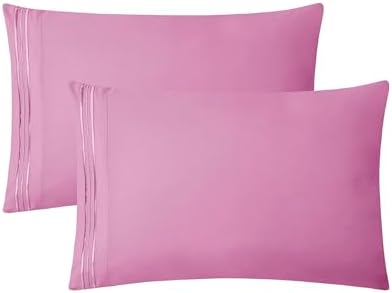 Clara Clark Luxury Soft 4 Piece Bed Sheet Set Full Light Pink