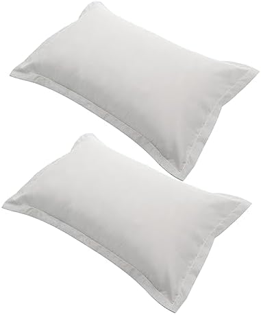 Luxshiny Solid Grey Pillowcase Set 2 Pieces 1
