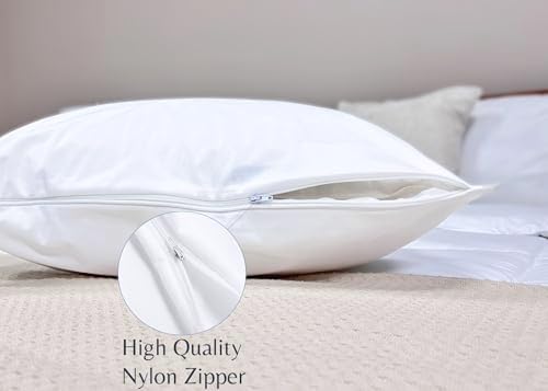 Pillowtex Zippered Waterproof Pillow Protector - Queen Size 2 Pack 1