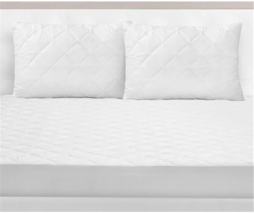 Pemberly Row King Pillow Protector Cover Set of 2 White 1