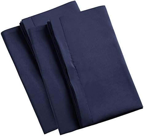 Uxcell Zipper Pillow Cases Soft 1800 Series Microfiber Navy
