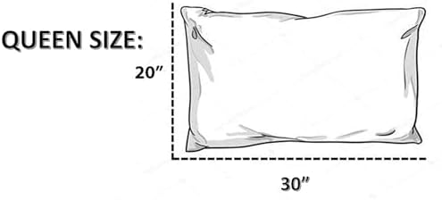 Petal Cliff 2 Pack Waterproof Pillow Protectors Queen 20x30