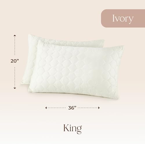 Organic Cotton Pillow Protector - 2 Pack King Size