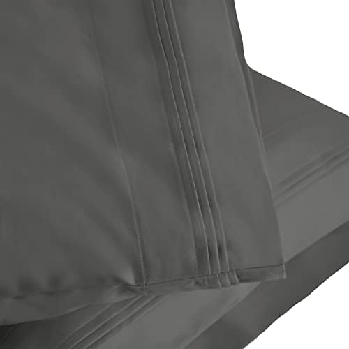 Superior 1000 Thread Count Pillowcase Set Grey 2-Piece