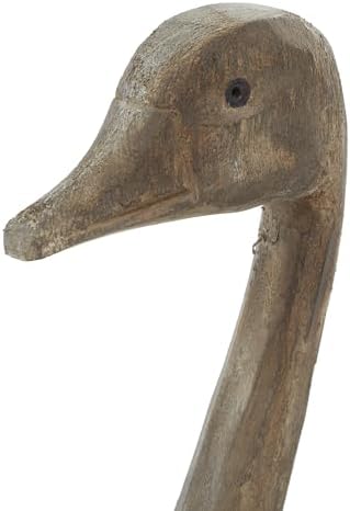 Deco 79 Coastal Wood Duck Statues Set of 2