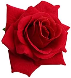 Sonze Artificial Velvet Rose 5cm 5PCS for Home Decor