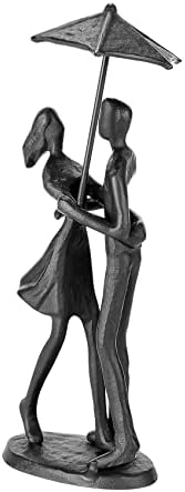 Loving Couple Bronze Sculpture - Handcrafted Romantic Art Statue