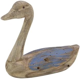 Deco 79 Coastal Wood Duck Statues Set of 2