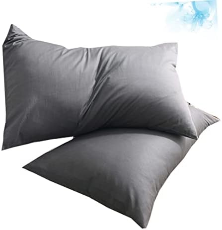 1 Pair Dark Grey Pure Cotton Pillowcases 1