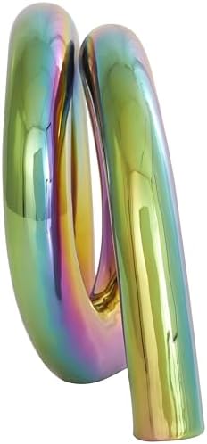 Deco 79 Rainbow Shimmer Ceramic Statue