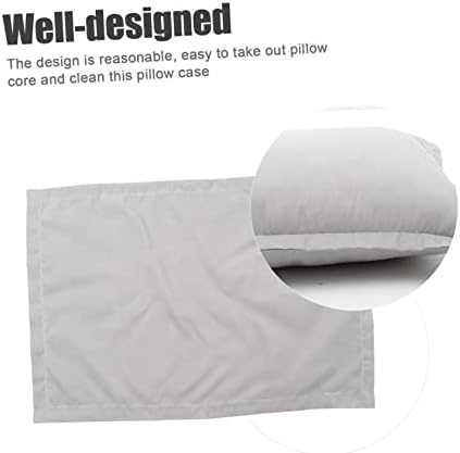 HEALLILY Grey 2Pcs Pillowcases for Hotel or Home