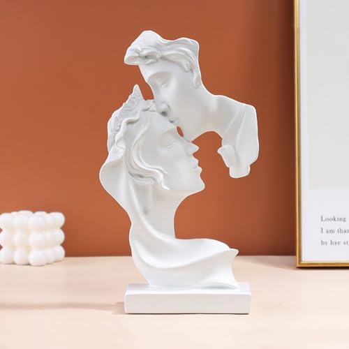 JXCBXJ Large Couples Kiss Sculpture Abstract Art