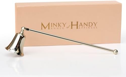 MINKY HANDY Brass Candle Snuffer - Elegant Silver Finish