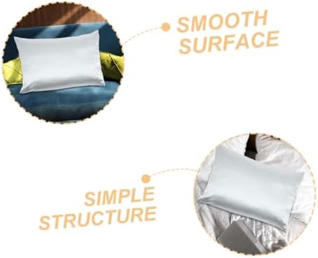 PRETYZOOM Cooling Zippered Satin Pillow Covers 2-Pack 1