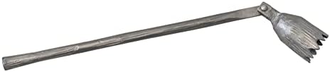 Creative Co-Op Cast Iron Flower Candle Snuffer Pewter Finish