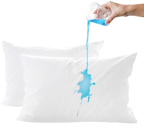 Fairpeak Waterproof Pillow Protector 4 Pack King Size with Zipper