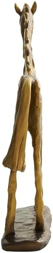 Deco 79 Gold Polystone Horse Decor Sculpture