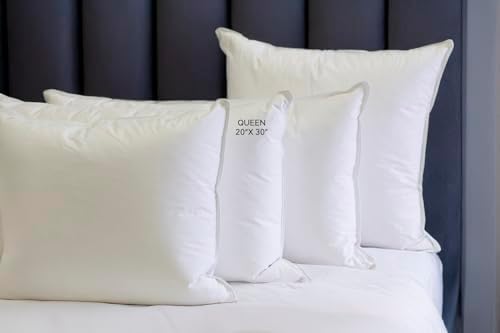 Down Direct Supreme Sateen Pillow Protectors Set of 2 Queen 100 Cotton