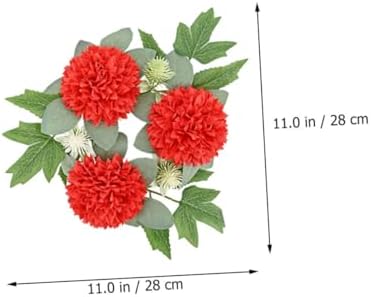 MAGICLULU Artificial Flower Candle Ring Wreath 1