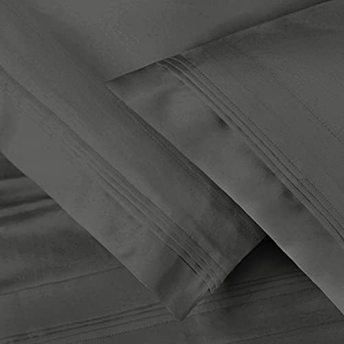 Superior 1000 Thread Count Pillowcase Set Grey 2-Piece