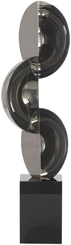 Deco 79 Black Crystal Geometric Sculpture