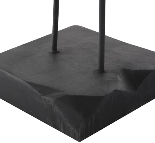 Deco 79 Black Teak Wood Chain Sculpture with Stand
