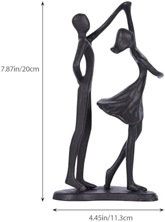 QIANLING Cast Iron Dancing Couple Sculpture